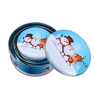 round metal gift box
